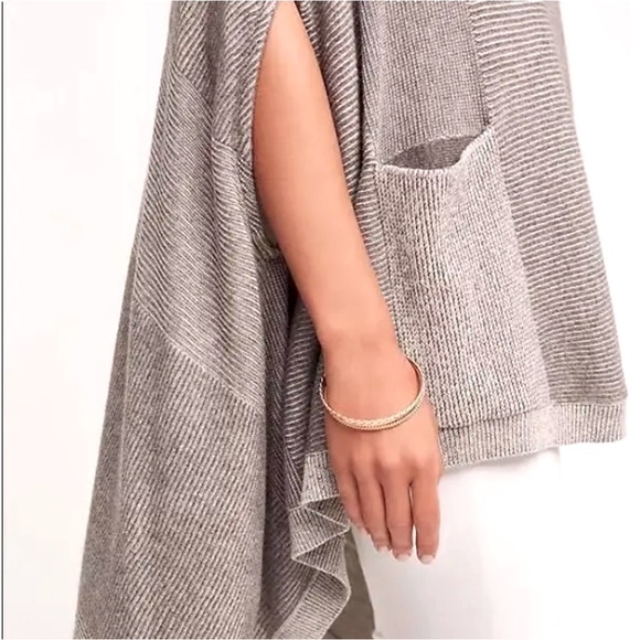 Anthropologie - Moth Madison Park Cape Ribbed Cashmere Blend... - Picture 2 of 5